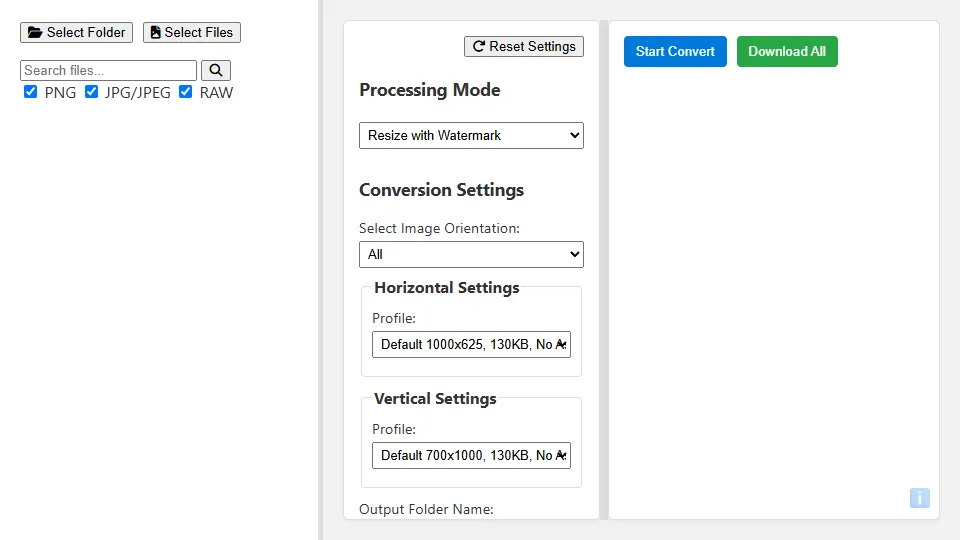 Batch Image Sizer preview