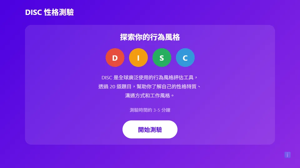 DISC Personality Test preview