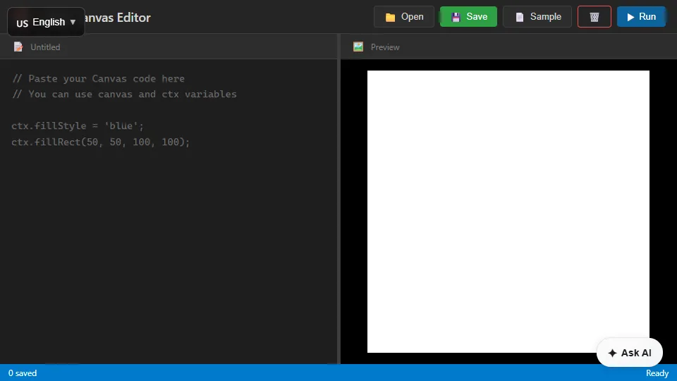 HTML Canvas Editor preview