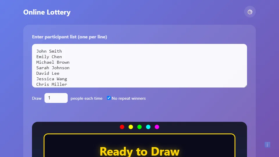 Lucky Draw preview