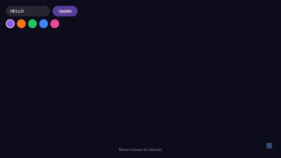 Particle Text preview