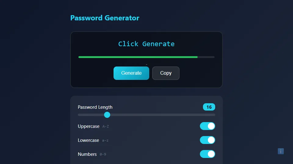 Password Generator preview