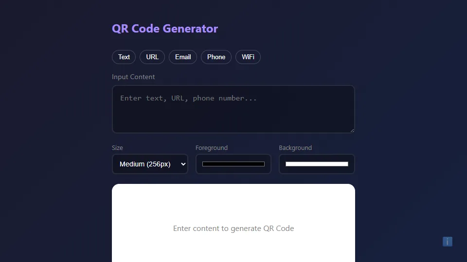 QR Code Generator preview
