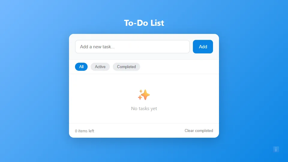 Todo List preview